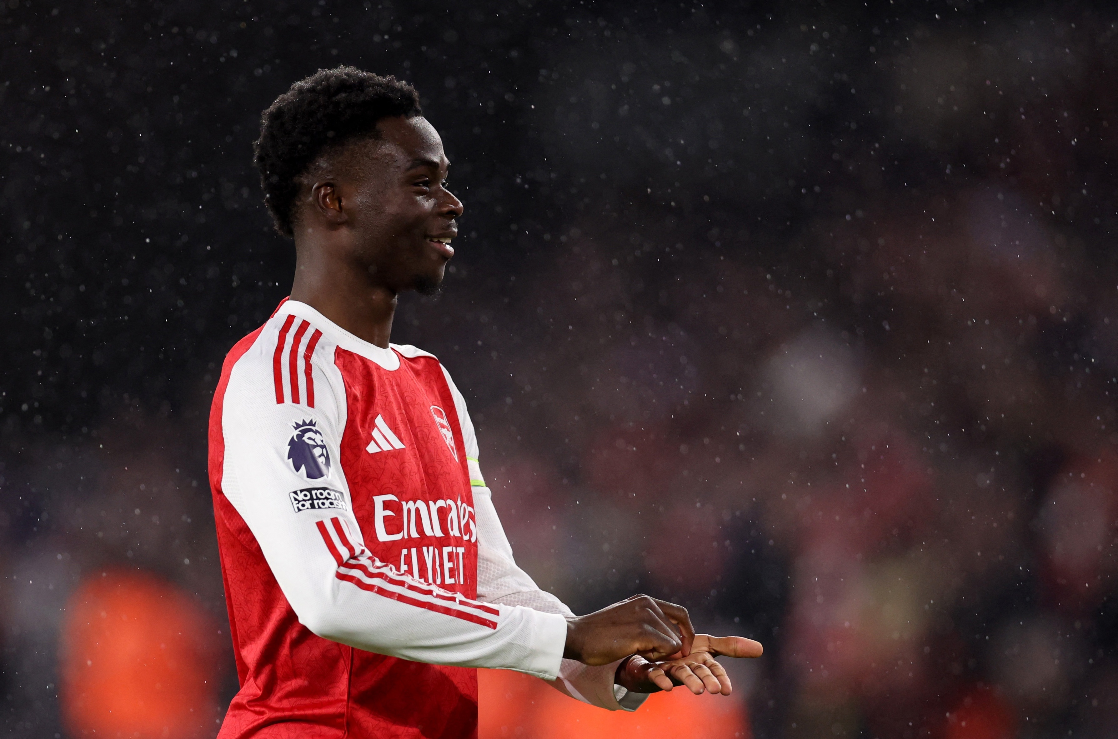 超越桑切斯！补射破门，萨卡为阿森纳在英超中已打进61球