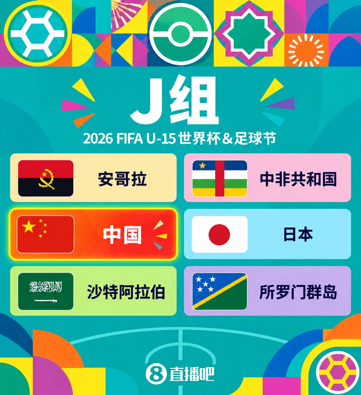 191支球队参赛！首届U15世界杯：中国与日本、沙特等6队同分在J组