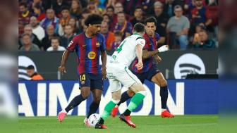 [咪咕全场集锦]6轮轰28球！巴萨7-2桑坦德竞技 拉菲戴帽亚马尔1射2传坎塞洛建功